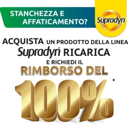 Supradyn ti rimborsa il 100% dell'acquisto!