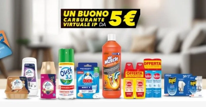 Metti in moto il risparmio con SC Johnson: ricevi buoni carburante!