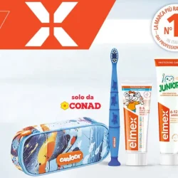 Denti forti, zaino pronto! Con elmex e meridol ricevi un Astuccio Carioca!