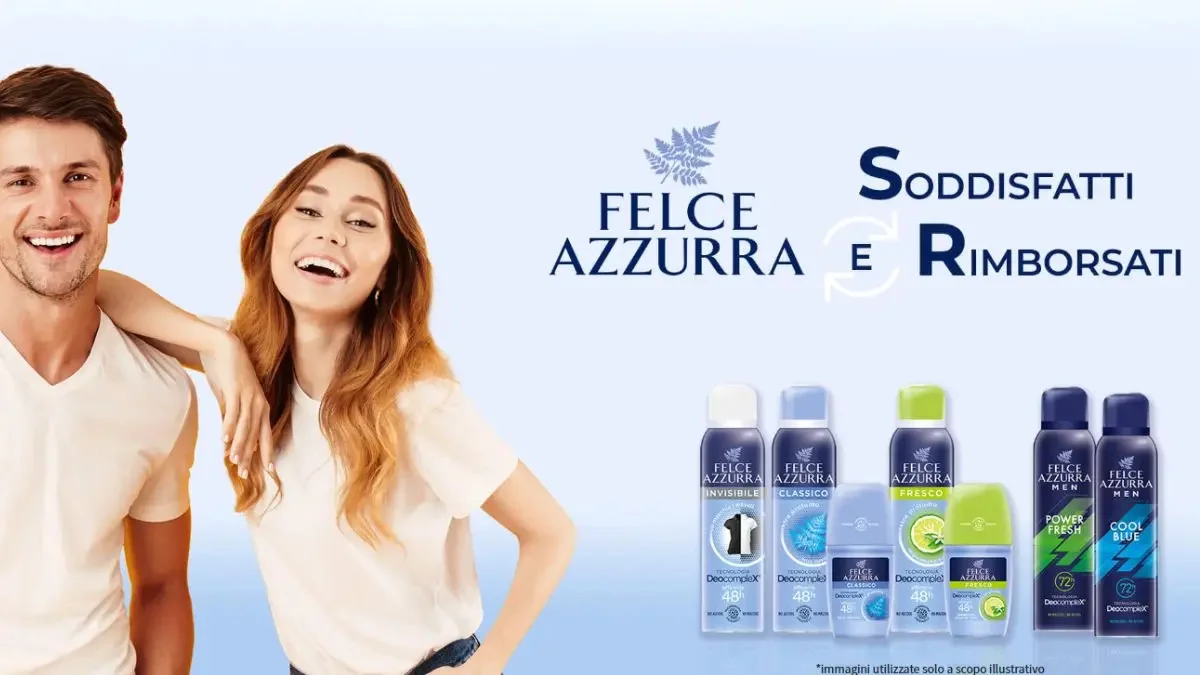 Felce Azzurra ti rimborsa totalmente il tuo deodorante!