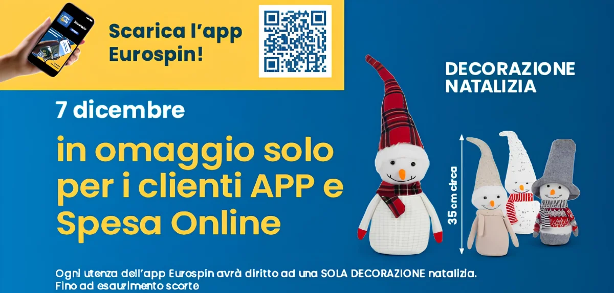 Eurospin ti regala un tenero orsetto natalizio!