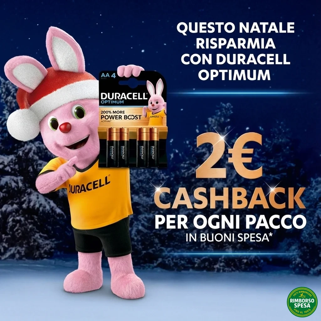 Cashback Duracell: 2€ di Rimborso per Ogni Pacco Batterie