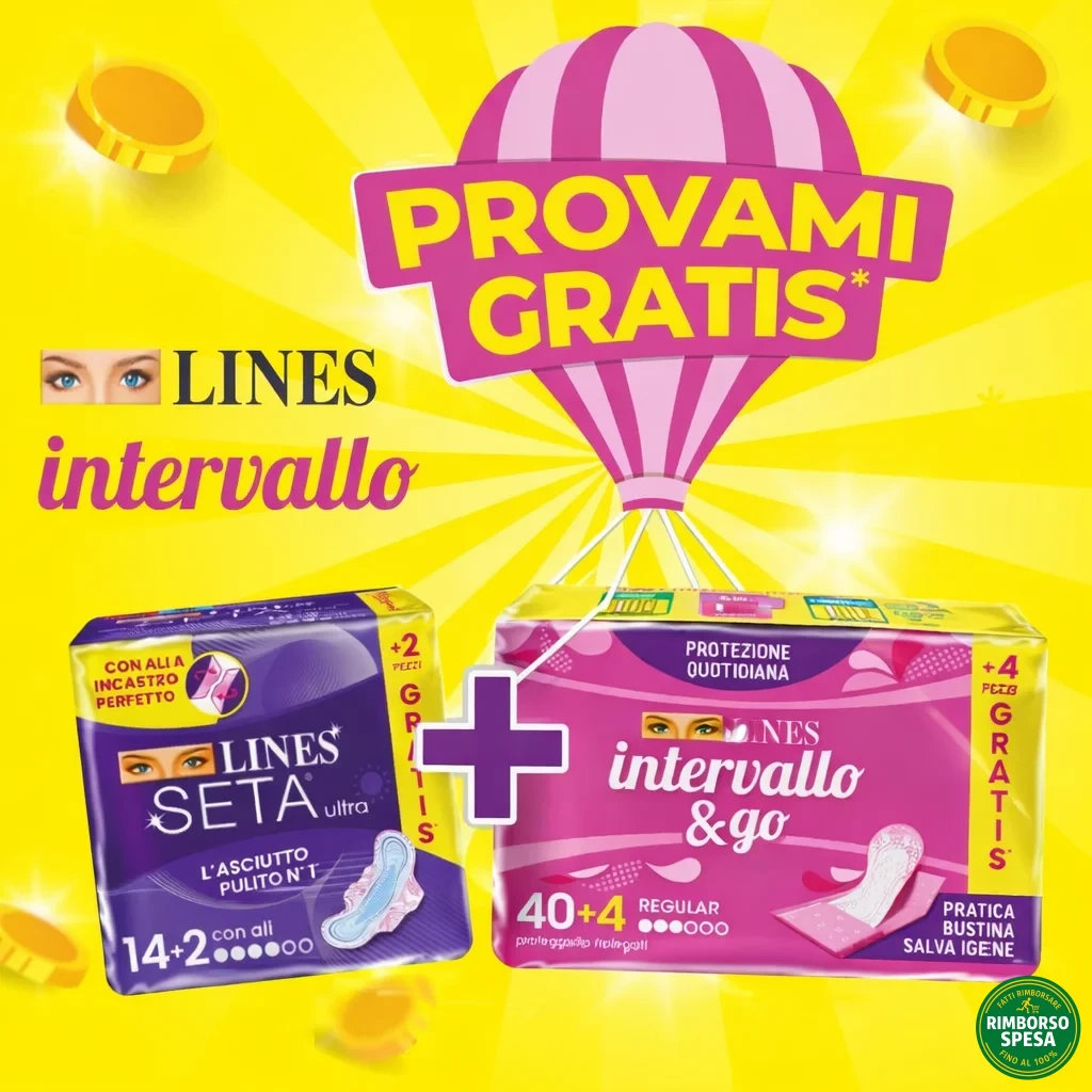 Lines Intervallo Provami Gratis: rimborso fino a 5,50€